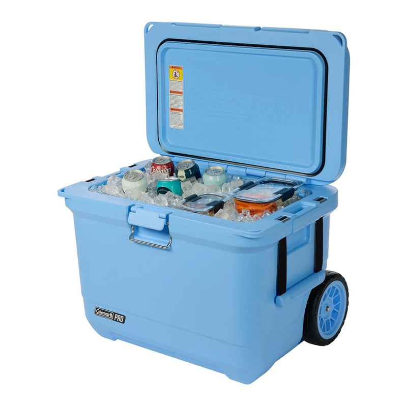 Load image into Gallery viewer, COLEMAN COOLER PRO 52L WHEELED HARD COOLER BLUE SKY