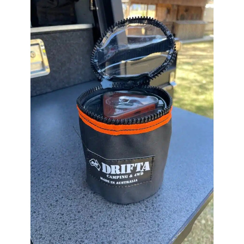 Load image into Gallery viewer, DRIFTA STOCKTON JETBOIL FLASH CANVAS & CLEAR TOP BAG
