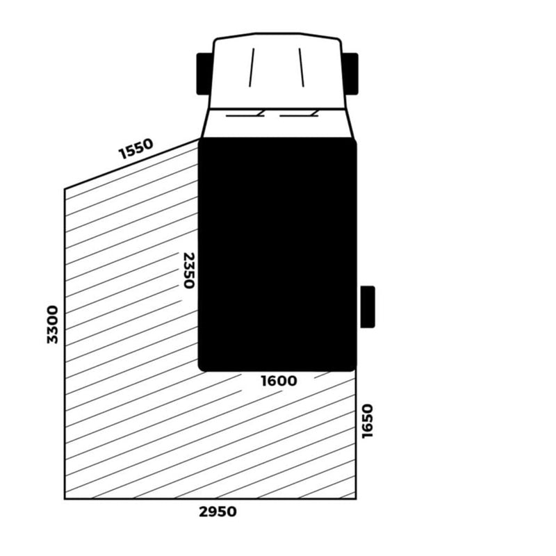 Load image into Gallery viewer, DRIFTA STOCKTON 270 2.5M AWNING LEFT HAND SIDE
