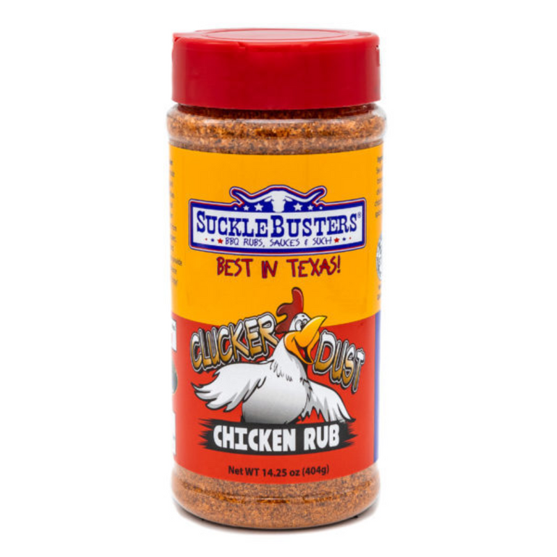 Load image into Gallery viewer, SUCKLE BUSTERS CLUCKER DUST CHICKEN RUB 14.25OZ