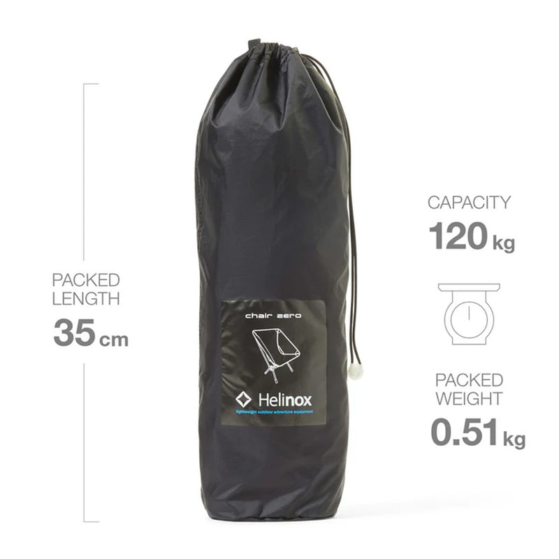 Load image into Gallery viewer, HELINOX CHAIR ZERO BLACK WTIH BLUE FRAME