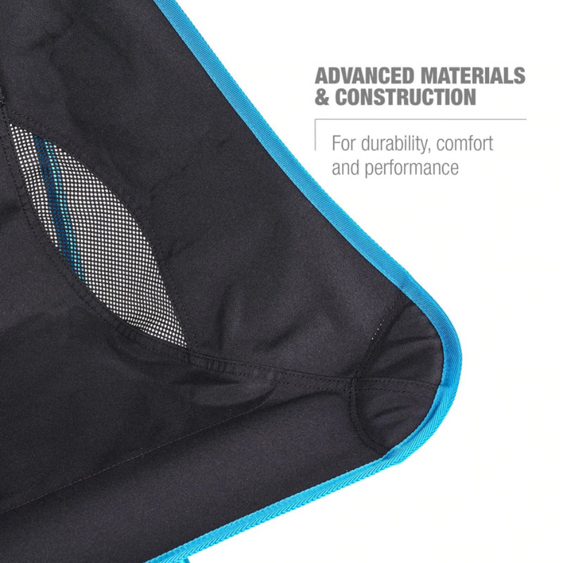 Load image into Gallery viewer, HELINOX SUNSET CHAIR BLACK WITH CYAN BLUE FRAME