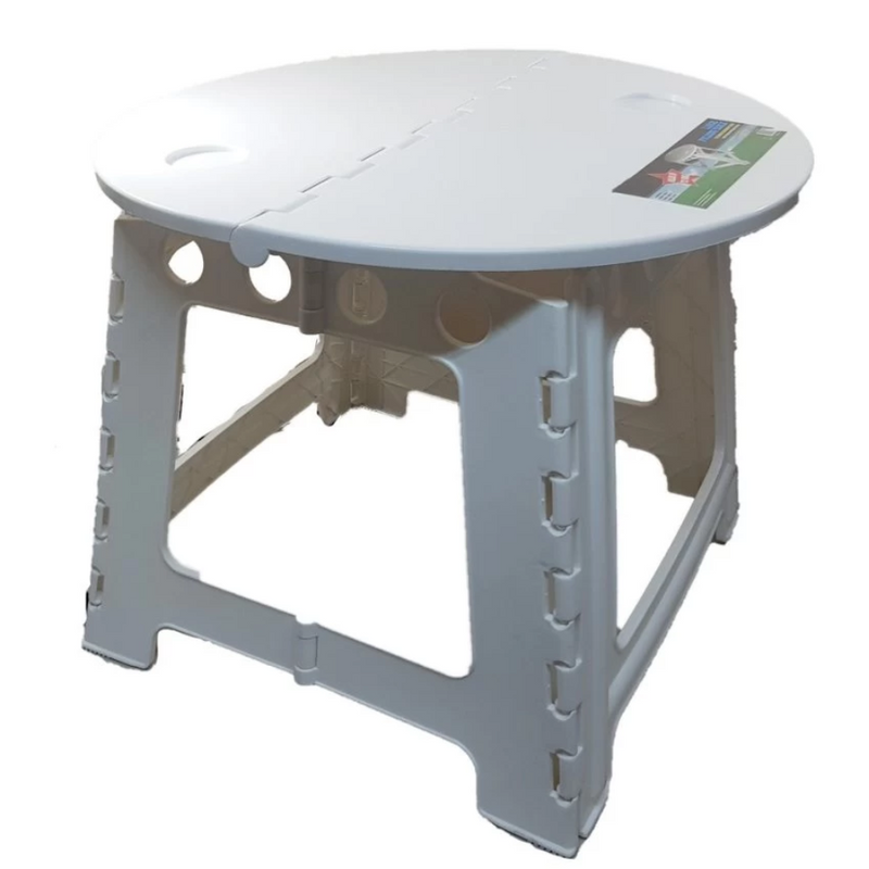 Load image into Gallery viewer, ON THE ROAD RV LARGE PLASTIC FOLDING TABLE WHITE