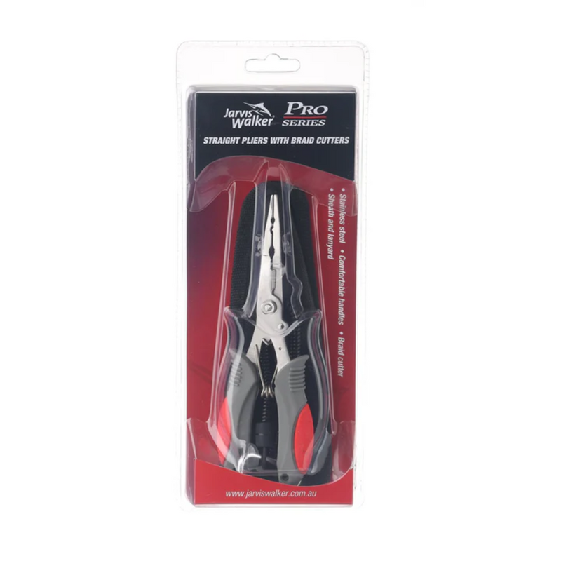 Load image into Gallery viewer, JARVIS WALKER PRO SERIES STRAIGHT PLIERS WITH BRAID CUTTER