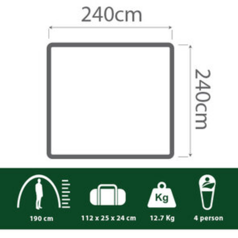 Load image into Gallery viewer, COLEMAN INSTANT UP 4P TENT SILVER EVO