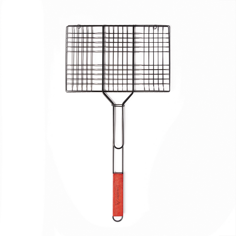 Load image into Gallery viewer, CAMPFIRE HAMBURGER/STEAK BASKET NONSTICK