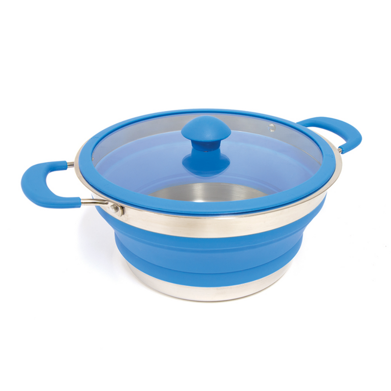Load image into Gallery viewer, POPUP STAINLESS STEEL COOKING POT 3.0L
