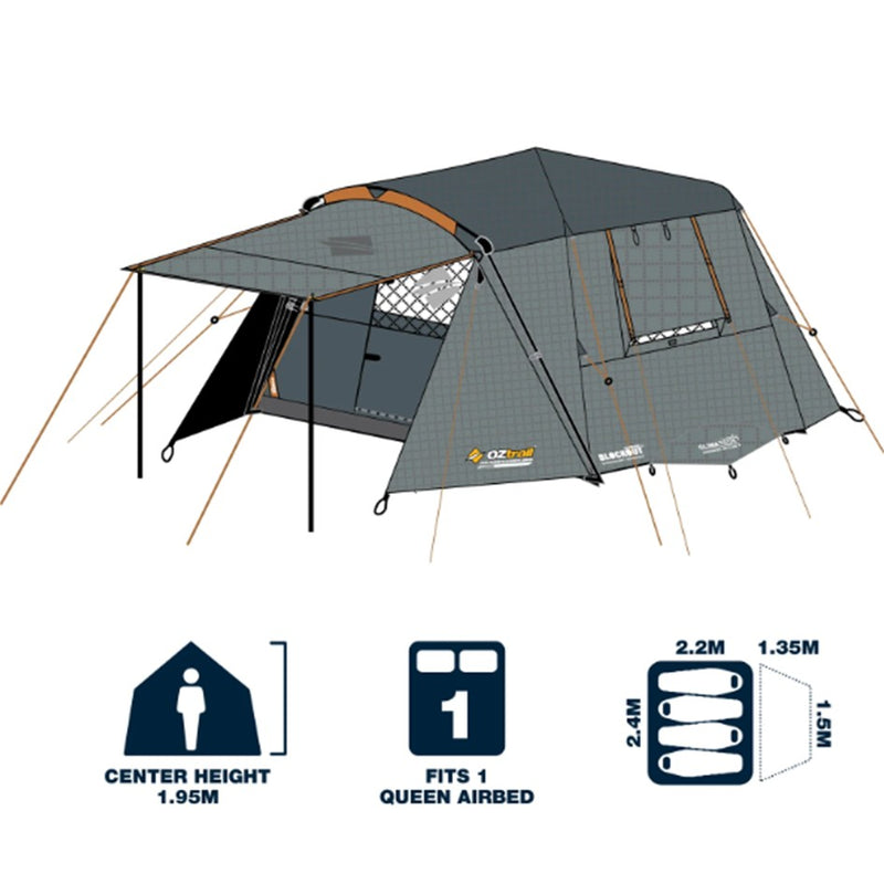 Load image into Gallery viewer, OZTRAIL FAST FRAME BLOCKOUT LUMOS TENT 4P