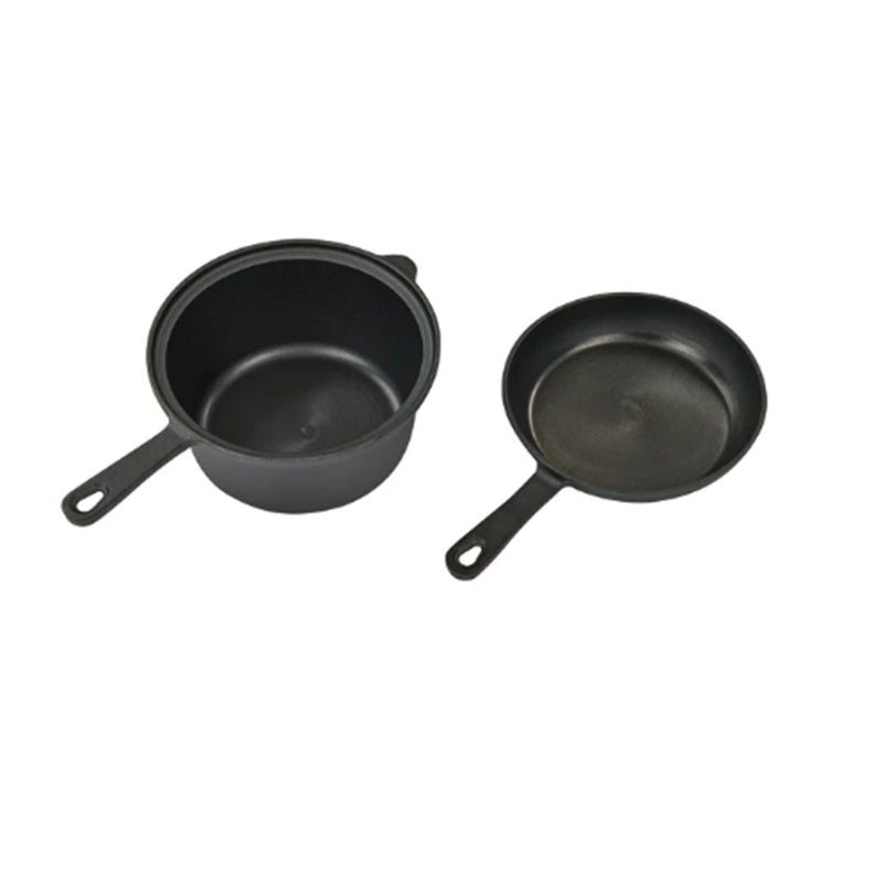 Load image into Gallery viewer, CAMPFIRE SAUCEPAN WITH SKILLET LID 2.3QT