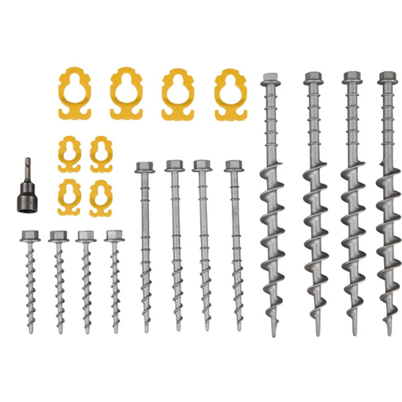 Load image into Gallery viewer, OZTRAIL SCREW IN ALUMINIUM PEG KIT 22 PIECE