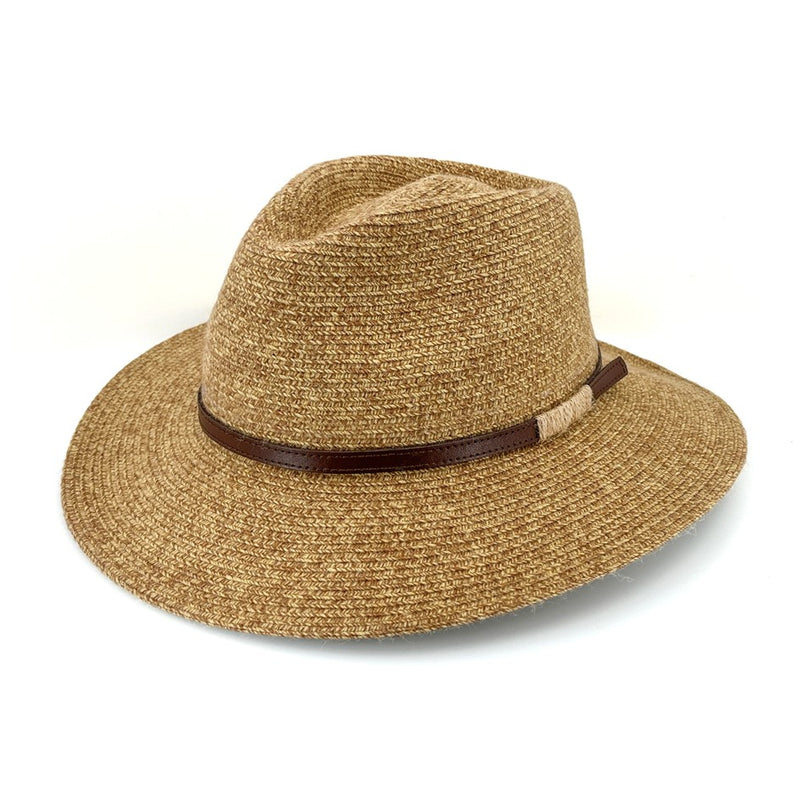 Load image into Gallery viewer, EVOKE LANIER FEDORA EV540 MIX CAMEL 60CM LARGE / X-LARGE