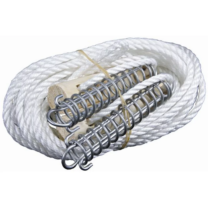 Load image into Gallery viewer, SUPEX GUY ROPE KIT DOUBLE 6MM ROPE WITH WOOD & SPRING