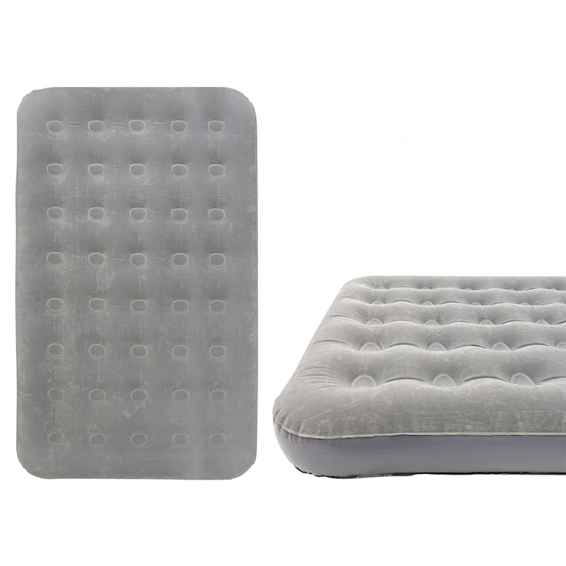 Load image into Gallery viewer, WILDTRAK DOUBLE COIL BEAM FLOCKED AIRBED