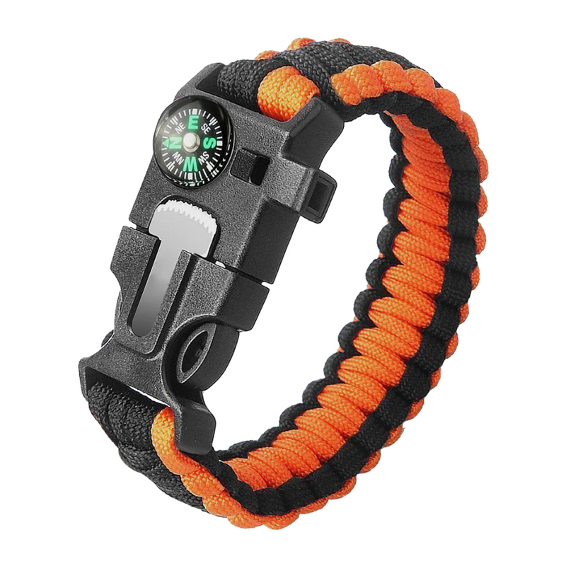 Load image into Gallery viewer, WILDTRAK SURVIVAL BRACELET WITH COMPASS
