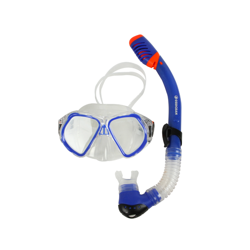 Load image into Gallery viewer, WILDTRAK MASK SNORKEL SET CHELLY KIDS PVC BLUE