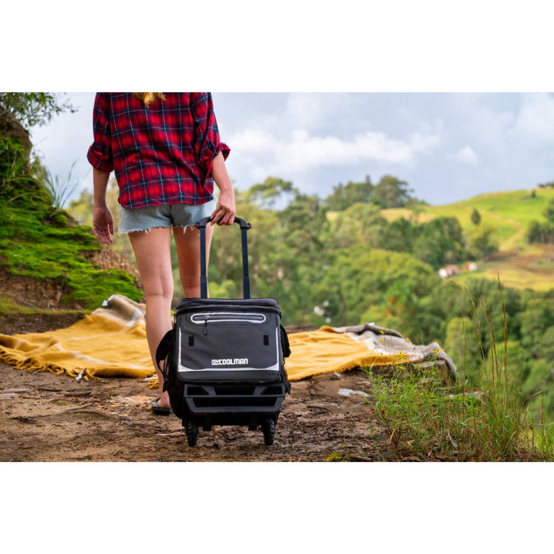 Load image into Gallery viewer, MYCOOLMAN 60 (50+10) CAN COLLAPSIBLE ROLLING COOLER WITH WHEELS