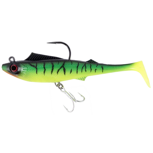 BERKLEY SHIMMA PRO RIG [SZ:5.5 INCH CLR:FIRE TIGER]