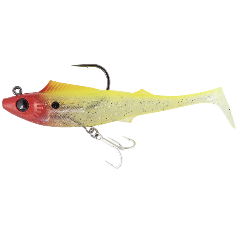 Load image into Gallery viewer, BERKLEY SHIMMA PRO RIG [SZ:5.5 INCH CLR:TOMMY RED HEAD]
