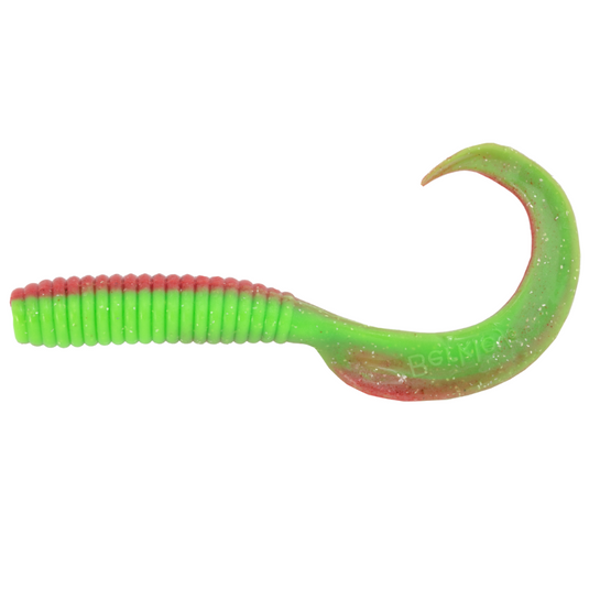 BERKLEY GULP! GRUB [SZ:6 INCH CLR:NUCLEAR CHICKEN]