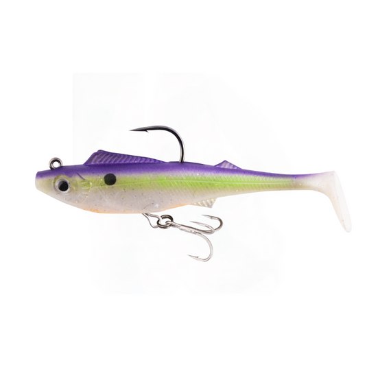 BERKLEY SHIMMA PRO RIG [SZ:8.5 INCH CLR:PURPLE HAZE]