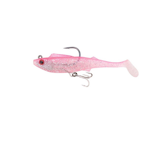 BERKLEY SHIMMA PRO RIG [SZ:8.5 INCH CLR:PINK GLITTER]