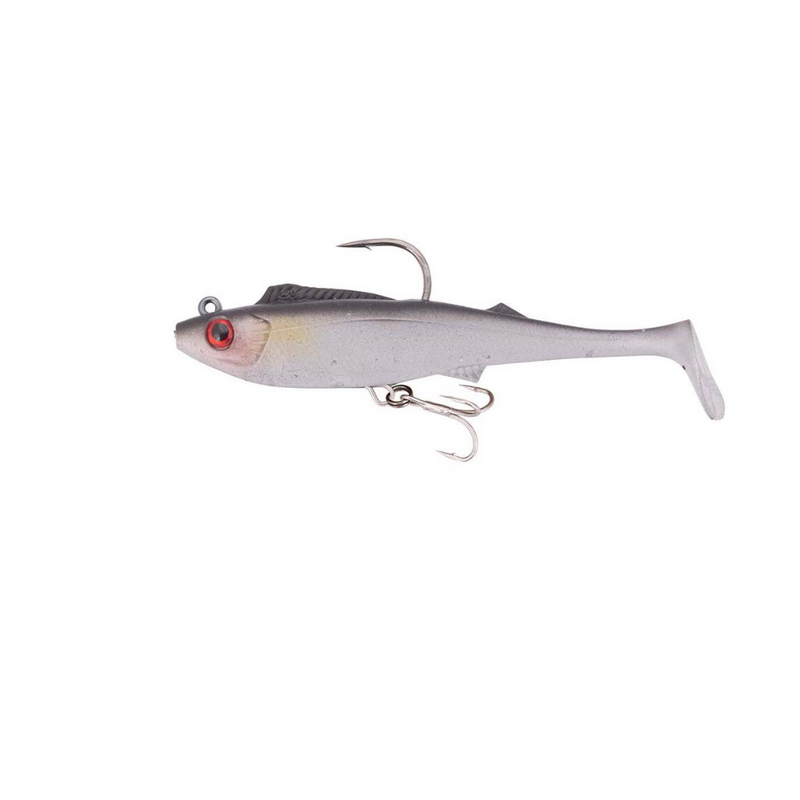Load image into Gallery viewer, BERKLEY SHIMMA PRO RIG [SZ:5.5 INCH CLR:SILVER GHOST]

