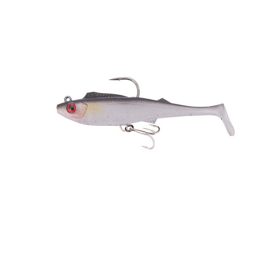 BERKLEY SHIMMA PRO RIG [SZ:5.5 INCH CLR:SILVER GHOST]