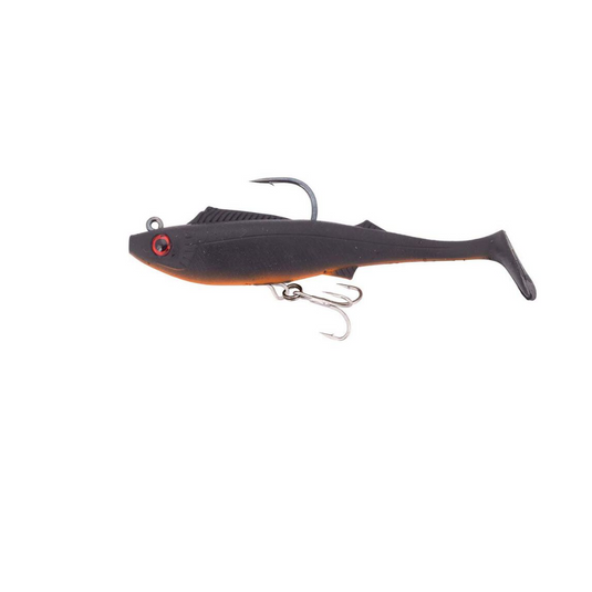 BERKLEY SHIMMA PRO RIG [SZ:5.5 INCH CLR:MIDNIGHT TIGER]