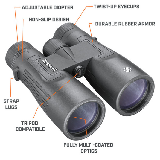 BUSHNELL 12X50 LEGEND ROOF BINOCULAR BLACK