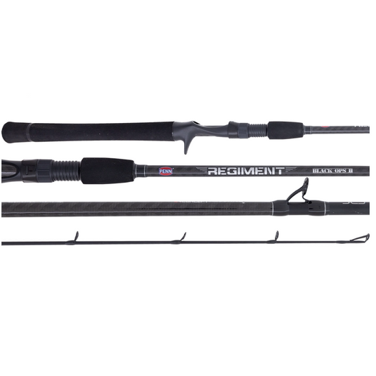 PENN REGIMENT BLACK OPS II BAITCAST ROD [MDL:701M LINE:4-8KG]