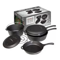 CAMP CHEF 6 PIECE CAST IRON SET