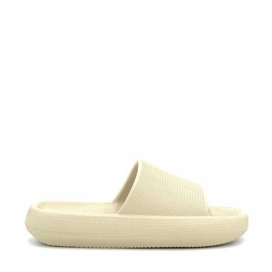 CLOGEES WOMENS SOFTY SLIDE NATURAL [SZ:10]