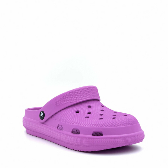 CLOGEES WOMENS SOFTY FASHION CLOG PURPLE [SZ:6]