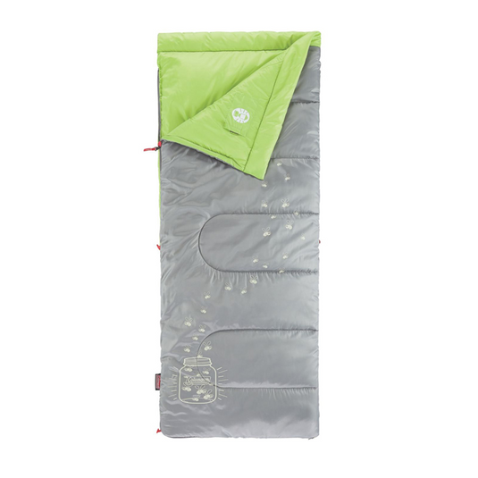 COLEMAN SLEEPING BAG KIDS FYREFLY GREEN