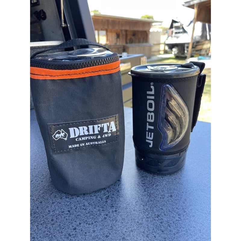 Load image into Gallery viewer, DRIFTA STOCKTON JETBOIL FLASH CANVAS &amp; CLEAR TOP BAG
