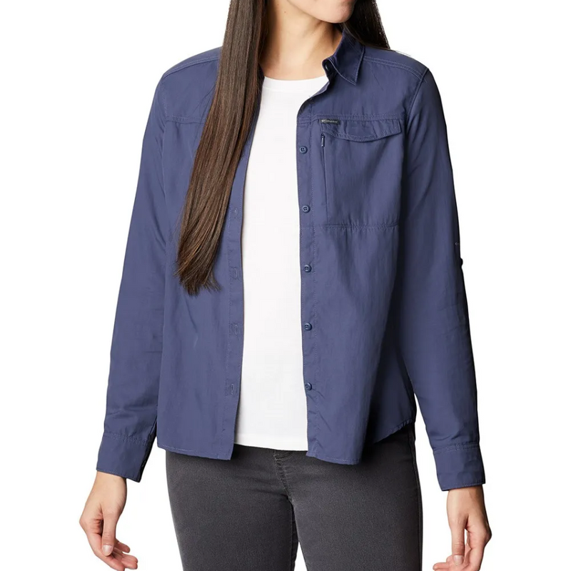 Load image into Gallery viewer, COLUMBIA SILVER RIDGE 2.0 LONG SLEEVE SHIRT WOMENS [CLR:NOCTURNAL SZ:LARGE]
