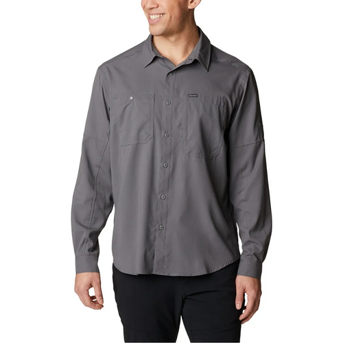 COLUMBIA SILVER RIDGE UTILITY LITE LONG SLEEVE SHIRT MENS [CLR:CITY GREY SZ:X-SMALL]
