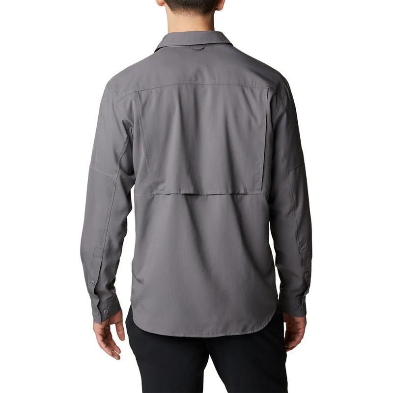 Load image into Gallery viewer, COLUMBIA SILVER RIDGE UTILITY LITE LONG SLEEVE SHIRT MENS [CLR:CITY GREY SZ:X-SMALL]
