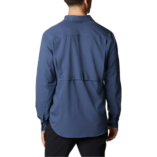 COLUMBIA SILVER RIDGE UTILITY LITE LONG SLEEVE SHIRT MENS [CLR:DARK MOUNTAIN SZ:SMALL]