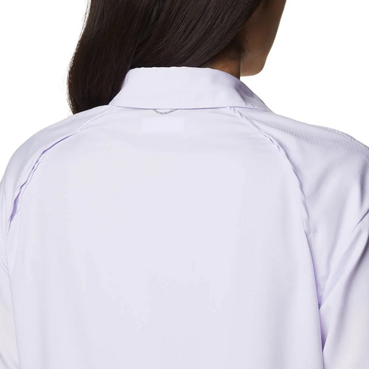 COLUMBIA WOMENS SILVER RIDGE LONG SLEEVED SHIRT [CLR:PURPLE TINT SZ:X-SMALL]