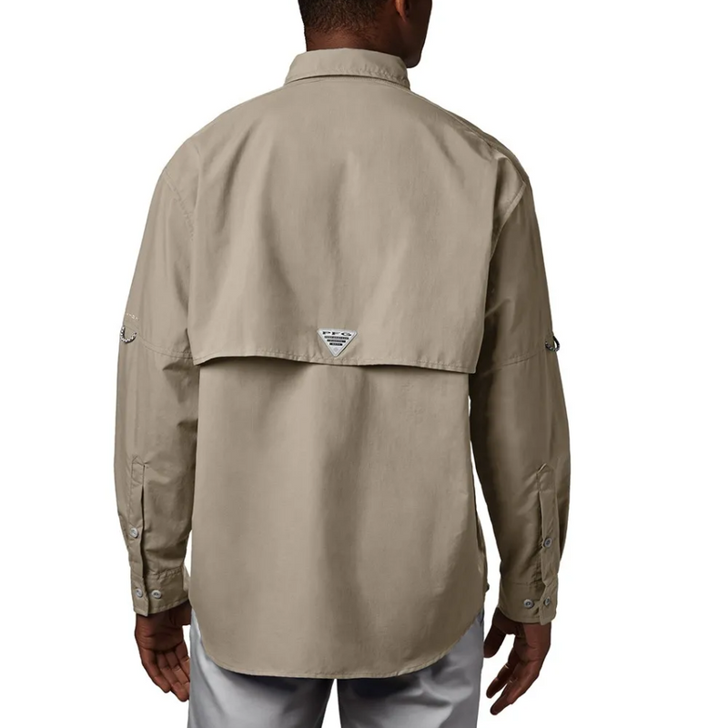 Load image into Gallery viewer, COLUMBIA BAHAMA II LONG SLEEVE SHIRT MENS [CLR:FOSSIL SZ:2X-LARGE]
