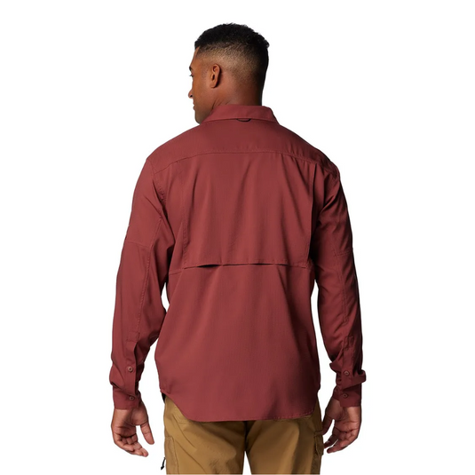 COLUMBIA SILVER RIDGE UTILITY LITE LONG SLEEVE SHIRT MENS [CLR:SPICE SZ:X-SMALL]
