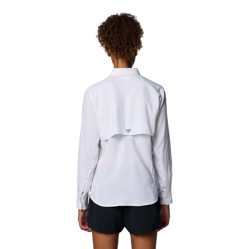 Load image into Gallery viewer, COLUMBIA TAMIAMI II LONG SLEEVE SHIRT WOMENS [CLR:WHITE SZ:LARGE]
