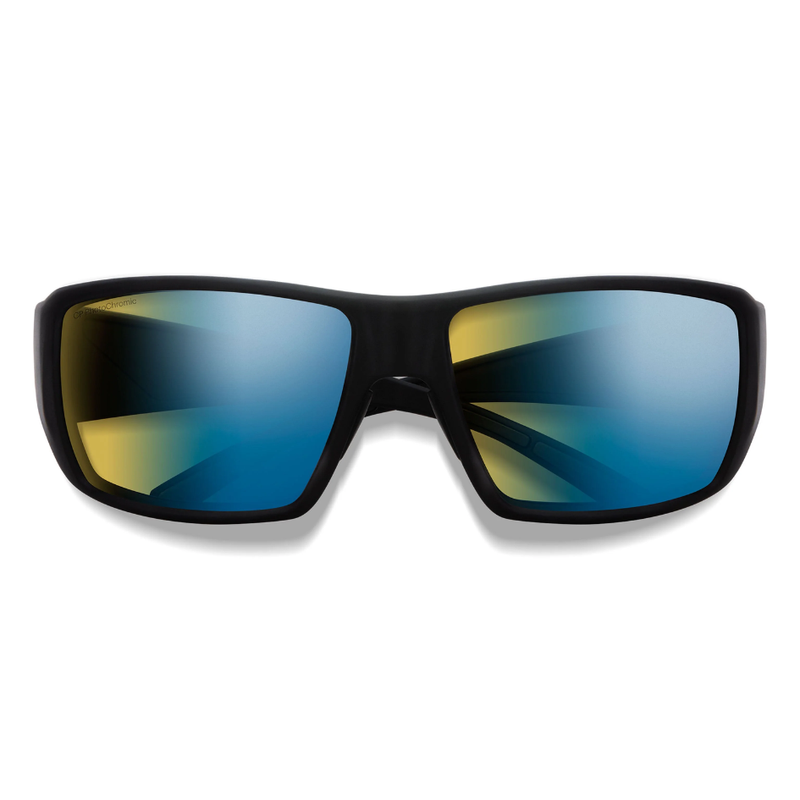 Load image into Gallery viewer, SMITHS OPTICS GUIDE'S CHOICE XL MATTE BLACK CHROMAPOP GLASS POLARIZED YELLOW BLUE MIRROR 
