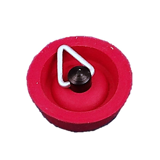 RUBBER SINK PLUG 25MM RED