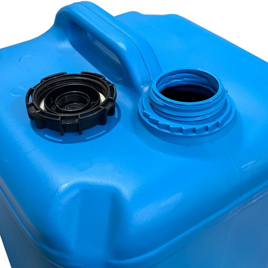 MBA 25 LITRE BLUE CUBE PLASTIC JERRY CAN