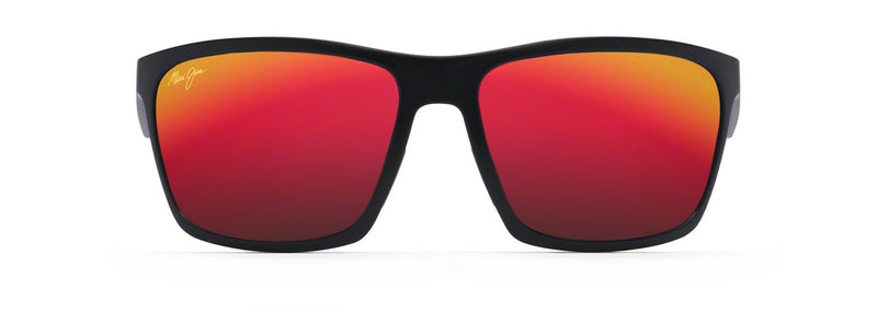 Load image into Gallery viewer, MAUI JIM MAKOA SUNGLASSES MATTE BLACK MAUI BRILLIANT HAWAII LAVA 
