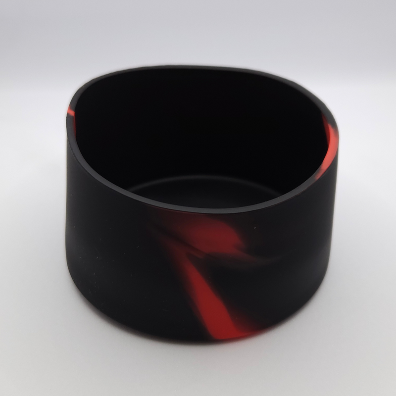 Load image into Gallery viewer, SILICONE BOTTLE BASE LARGE [CLR:BLACK/RED]
