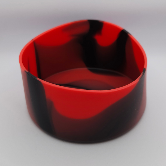 SILICONE BOTTLE BASE LARGE [CLR:RED/BLACK]