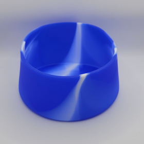 SILICONE BOTTLE BASE LARGE [CLR:BLUE/WHITE]
